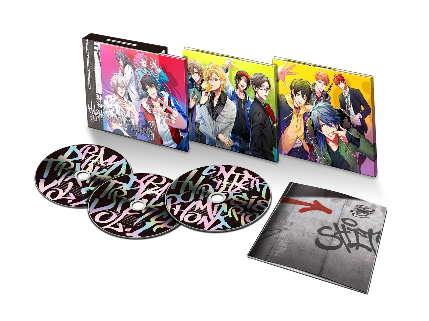 ヒプノシスマイク-Division Rap Battle-「Enter the Hypnosis Microphone」初回限定DRAMA TRACK盤の展開図。