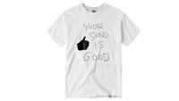 YOUR SONG IS GOODの復刻Tシャツのデザイン。