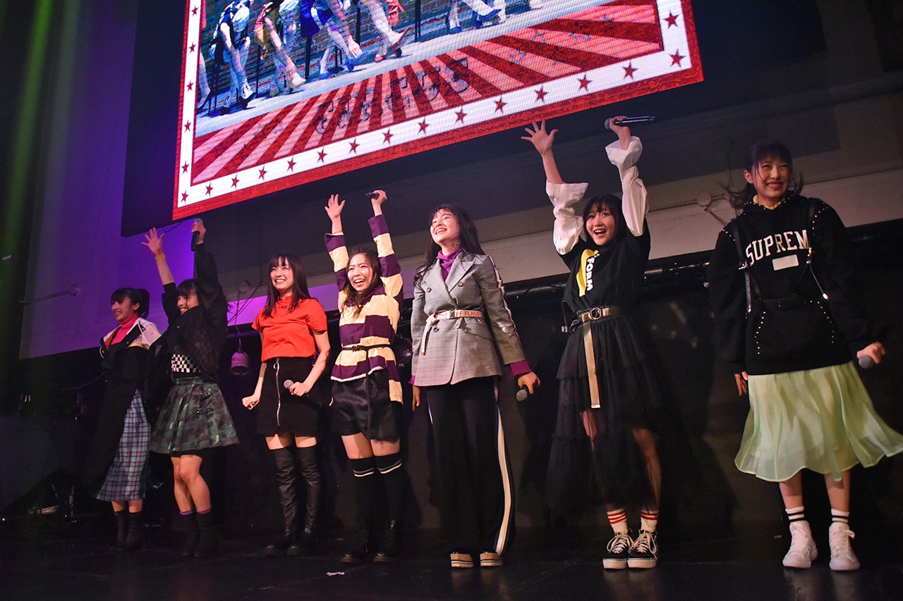 はちみつロケット「忠犬ハチ公」リリース記念イベントの様子。