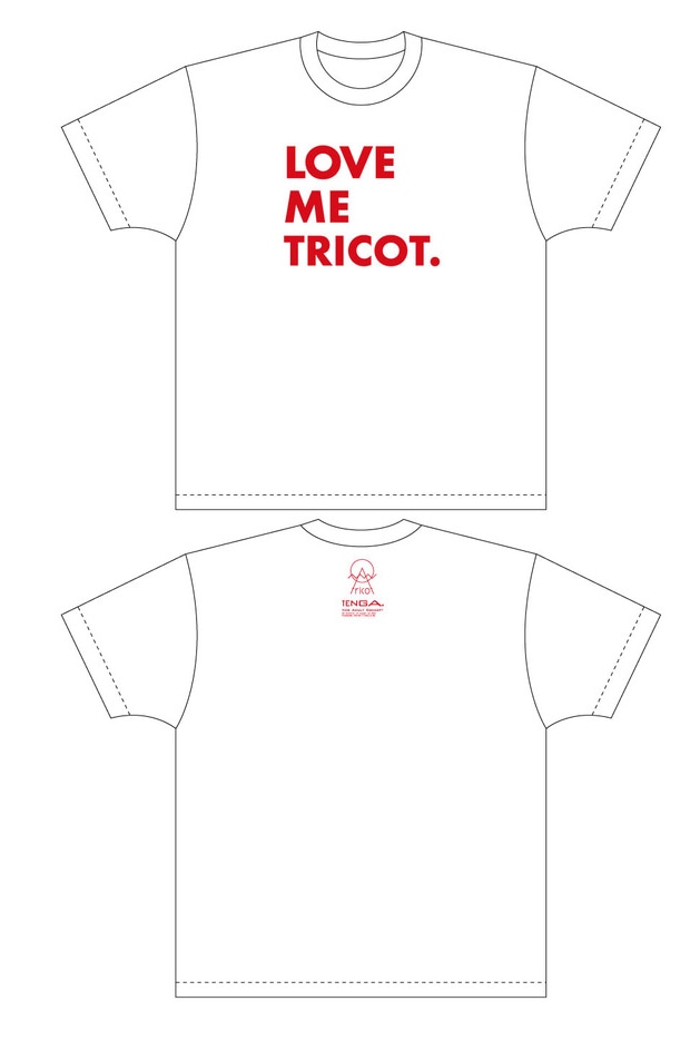 tricotとTENGAのコラボTシャツ。