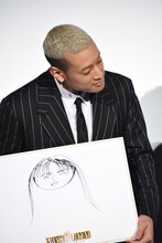 関口メンディーが描いた白石聖の似顔絵。