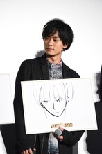 川村壱馬が描いた白石聖の似顔絵。