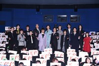 映画「PRINCE OF LEGEND」公開初日舞台挨拶の様子。