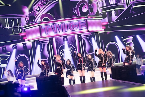TWICE「TWICE DOME TOUR 2019 "#Dreamday"」大阪・京セラドーム大阪公演の様子。（撮影：田中聖太郎）