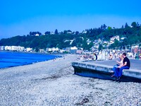 シアトル留学中に撮影したアルカイビーチ。（写真提供：TAKASHI KONUMA）