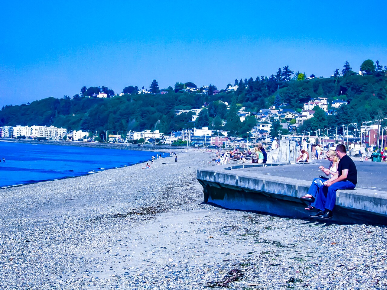 シアトル留学中に撮影したアルカイビーチ。(写真提供:TAKASHI KONUMA)