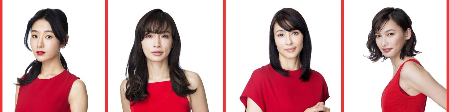 「ミストレス～女たちの秘密～」出演者。左から玄理、長谷川京子、水野美紀、大政絢。
