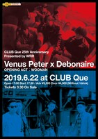 「下北沢QUE25周年企画 presented by wonder release『Venus Peter x Debonaire』」フライヤー