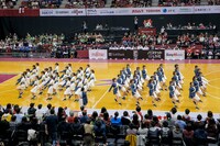 ラストアイドルが出演したB.LEAGUEの川崎ブレイブサンダース対レバンガ北海道戦のハーフタイムショーの様子。（photo by Yoshifumi Shimizu）