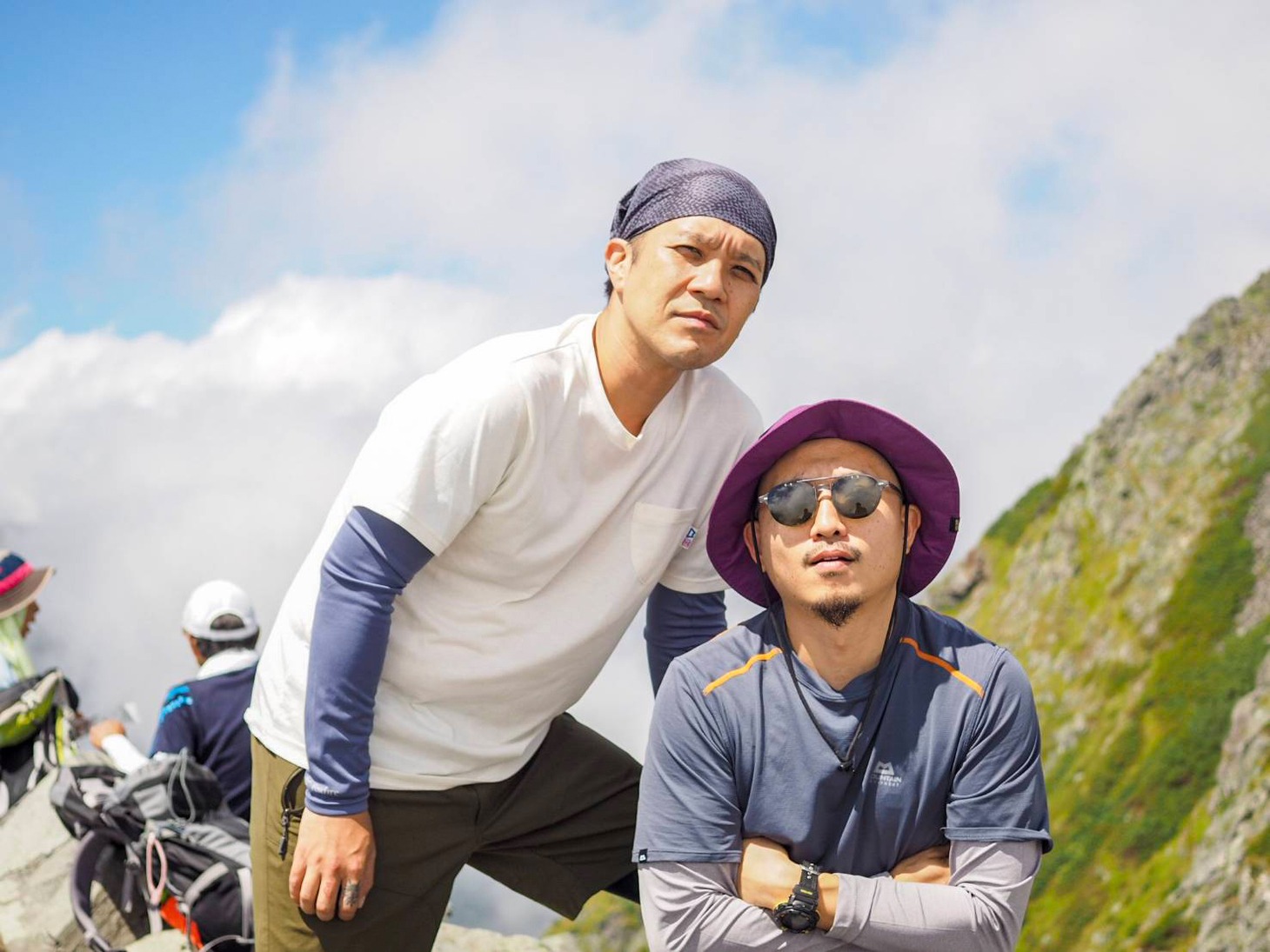 HH&MM。左から日向秀和（ストレイテナー、Nothing's Carved In Stone）、松下マサナオ（Yasei Collective、Gentle Forest Jazz Band、ZA FEEDO）。