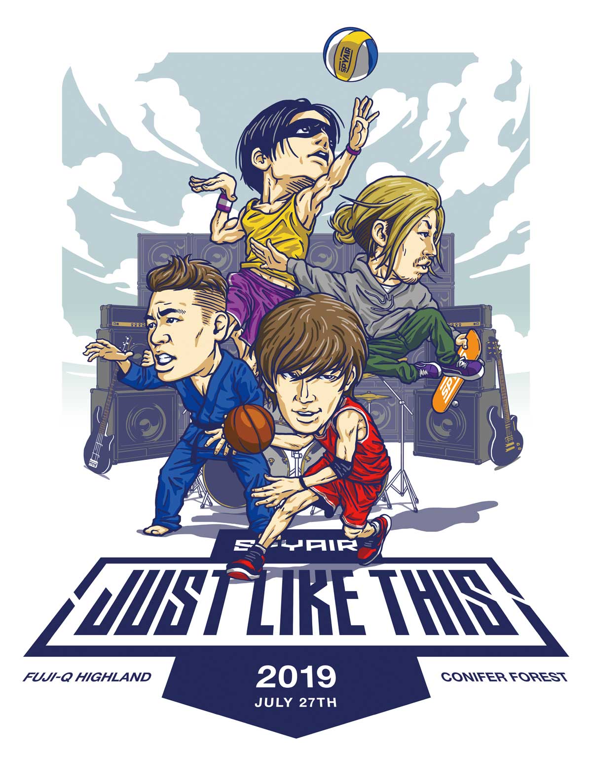 SPYAIR「JUST LIKE THIS 2019」ビジュアル