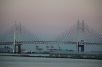 1989年（平成元年）9月に開通した「横浜ベイブリッジ」。スタイリッシュでアーバンな感覚を感じられるスポットとして当時の若者に人気。“新しい時代、平成”を象徴するモニュメントの1つとなった。