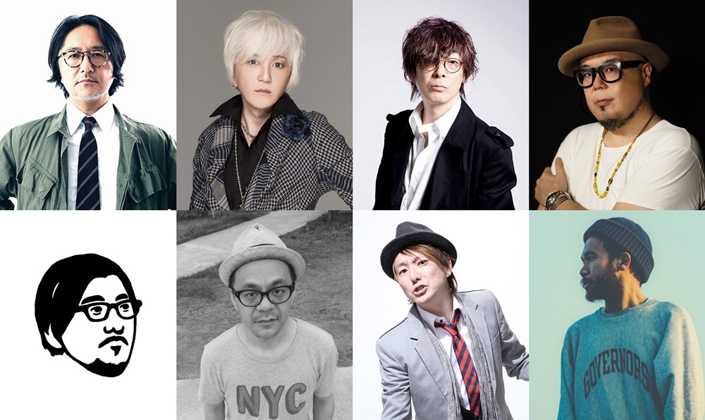 「平成ベストプレイリスト」音楽プロデューサー編に参加した8名。