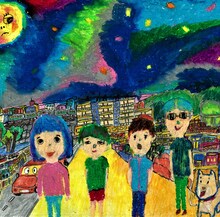 突然少年「サンキュー・マイ・フレンド・アンド・マイ・ファミリー」ジャケット