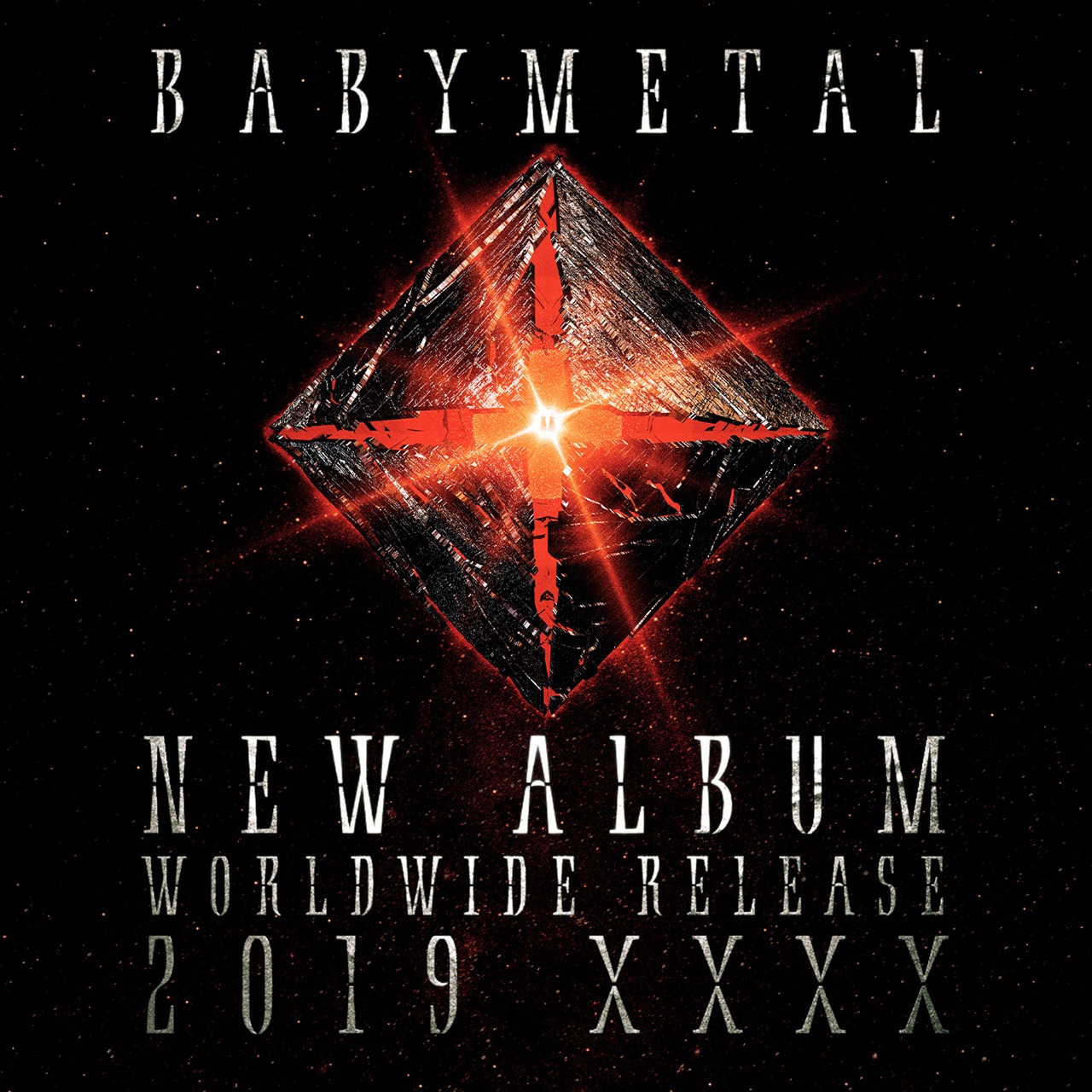 BABYMETALニューアルバム（タイトル未定）の告知ビジュアル。