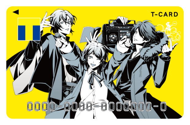 ヒプノシスマイク・Fling PosseデザインのTカード。（c）King Record Co., Ltd.