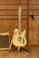 FENDER CUSTOM SHOP 1951 Nocaster with B-Bender Custom。ストラップはこだわりのフクロウ柄。