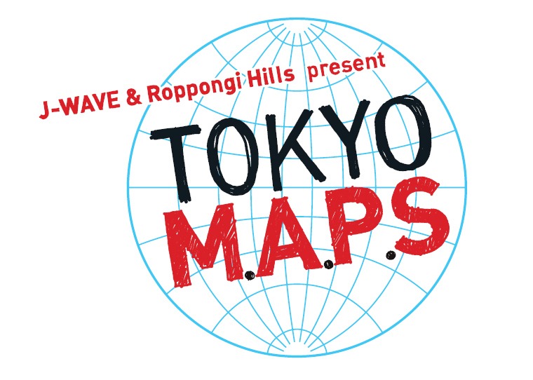 「J-WAVE & Roppongi Hills present TOKYO M.A.P.S」ロゴ