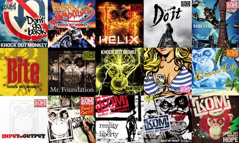 KNOCK OUT MONKEYの配信作品のジャケット一覧。