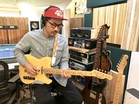 D.W.ニコルズがいつも使っているレコーディングスタジオXylomania Studioにて。