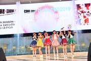 ときめき▽宣伝部「ときめき▽宣伝部のVICTORY STORY / 青春ハートシェイカー」リリース記念イベントの様子。
