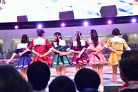 ときめき▽宣伝部「ときめき▽宣伝部のVICTORY STORY / 青春ハートシェイカー」リリース記念イベントの様子。