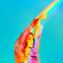 安田レイ「dazzling tomorrow」配信ジャケット