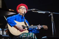 ハナレグミのライブの様子。