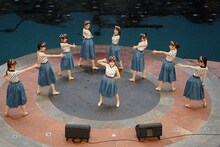 福岡・キャナルシティ博多で行われた「掴め！LinQのど真ん中」結果発表イベントの様子。（写真提供：ジョブネット）