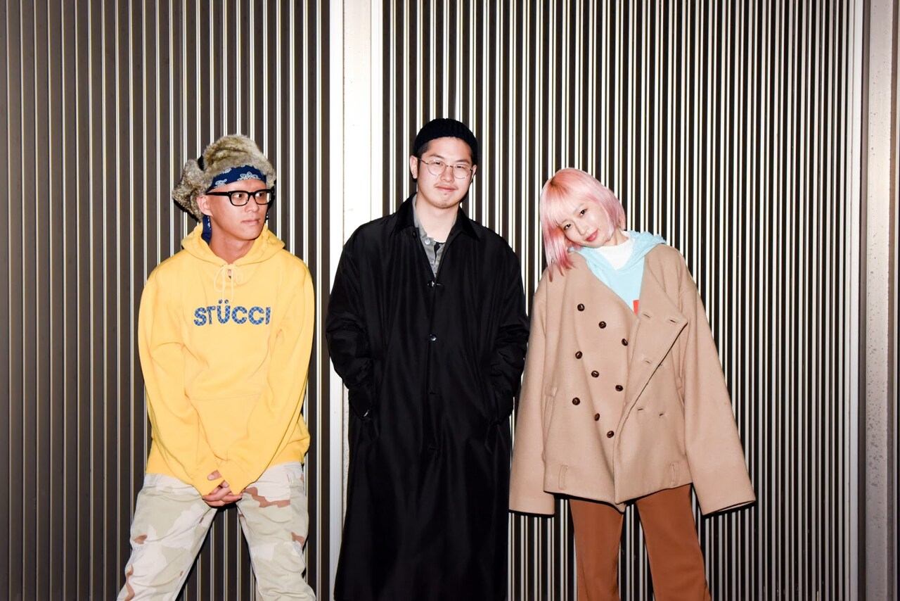 左から小見山峻、吉田圭佑、PORIN（Awesome City Club）。