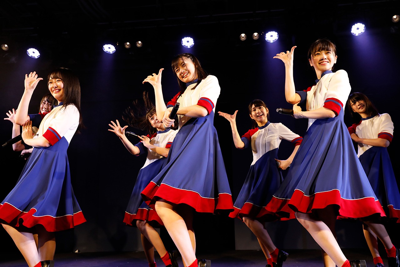 STU48の劇場公演「GO!GO! little SEABIRDS!!」の様子。(c)STU48
