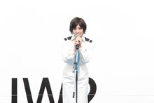 STU48号の就役式でスピーチするSTU48のキャプテン・岡田奈々。(c)STU48