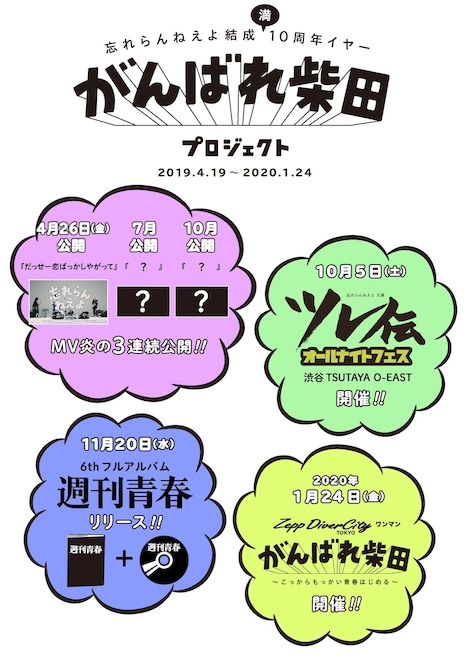 忘れらんねえよ「がんばれ柴田」プロジェクト ビジュアル