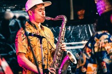 後関好宏（Sax / YOUR SONG IS GOODサポートメンバー）（撮影：小杉歩）