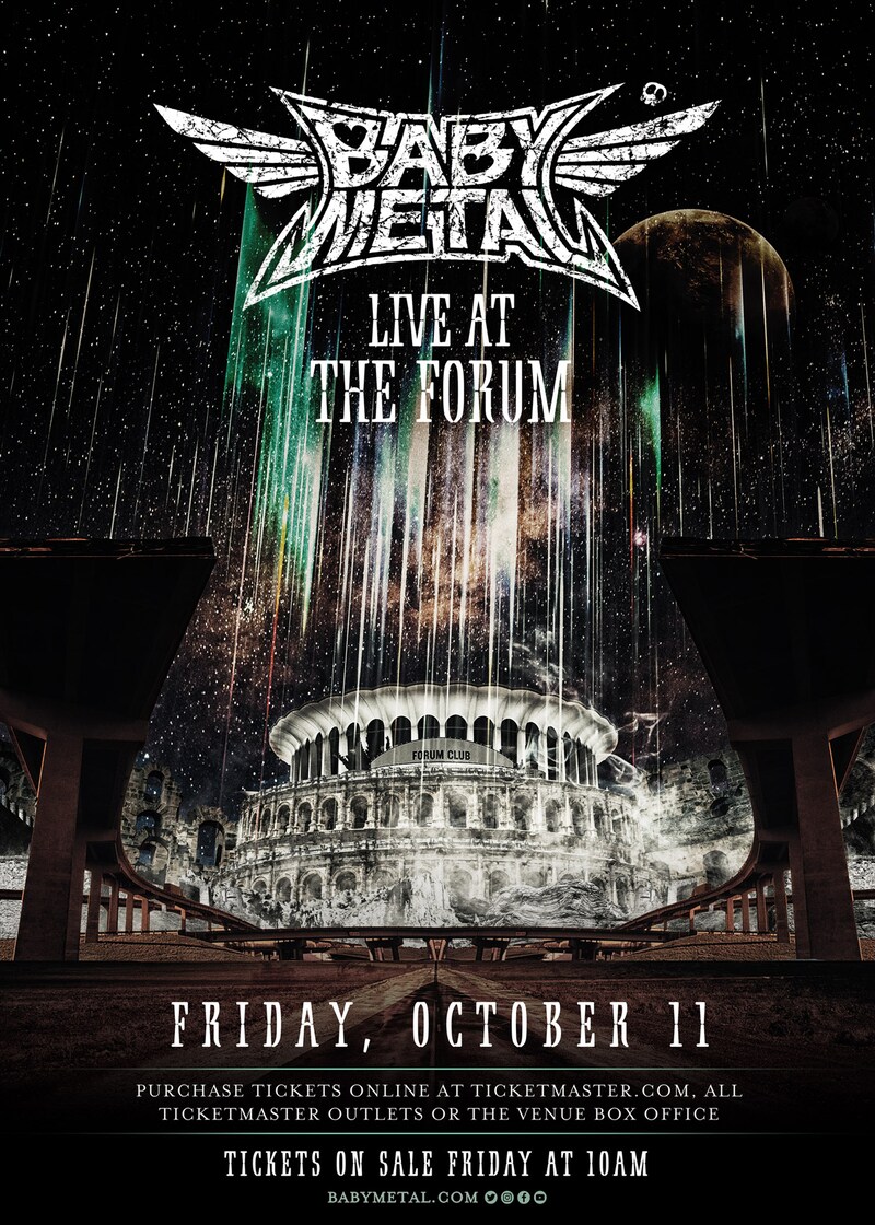 「BABYMETAL LIVE AT THE FORUM」ビジュアル