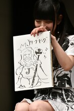 相沢梨紗が描いた「Jリーグキング」。