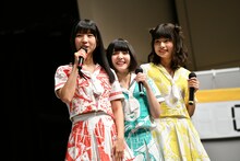 「神神」イベント優勝経験のない古川未鈴、根本凪、鹿目凛（左から）。