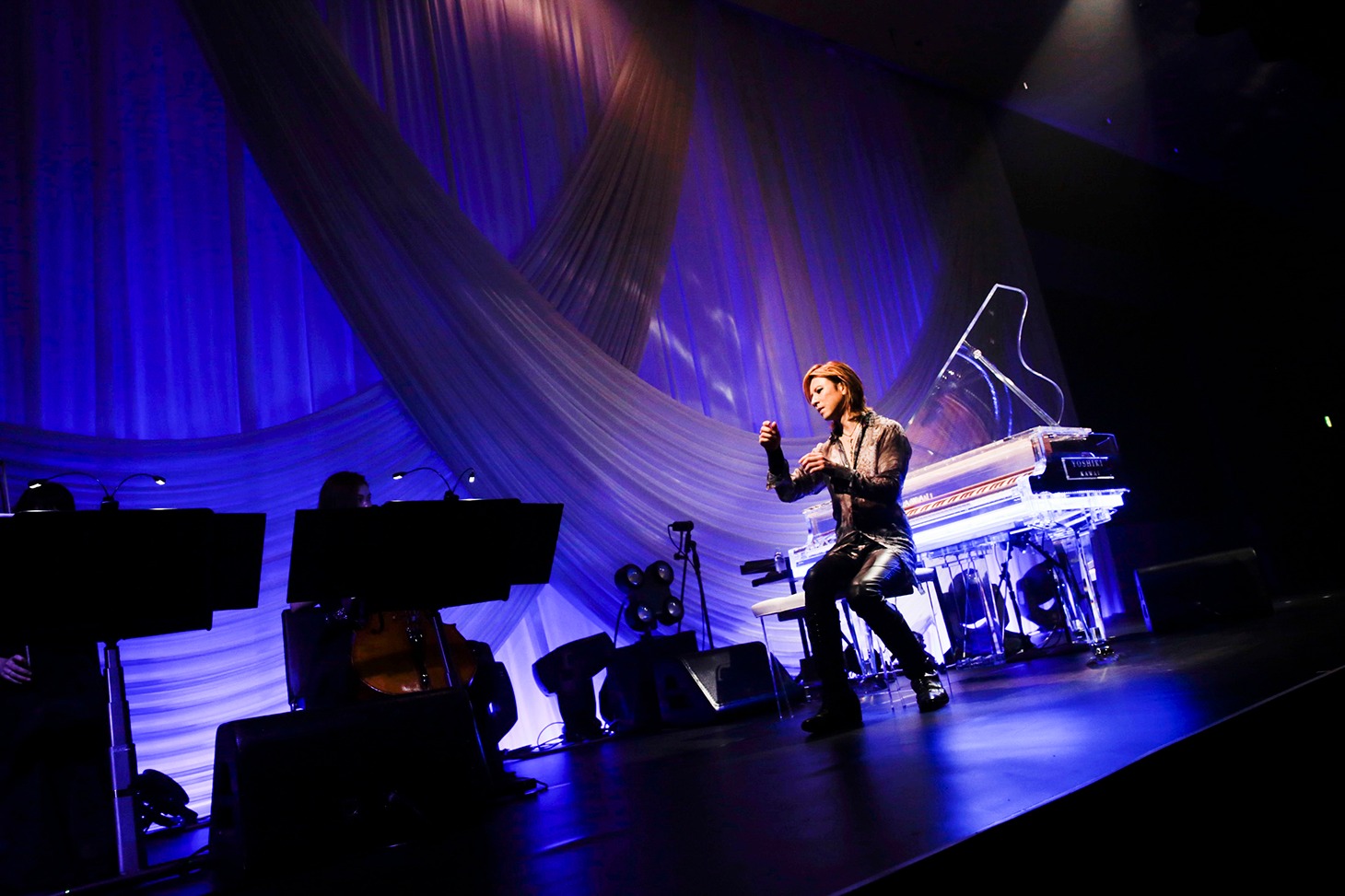 過去に行われたYOSHIKIディナーショーの様子。