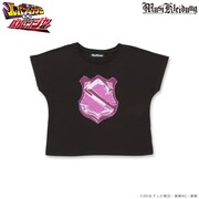 「超歌手 大森靖子」×「警察戦隊パトレンジャー」エンブレムドルマンTシャツの前面デザイン。