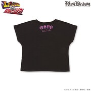 「超歌手 大森靖子」×「警察戦隊パトレンジャー」エンブレムドルマンTシャツの背面デザイン。