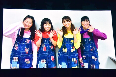 ももいろクローバーZによるビデオメッセージ。