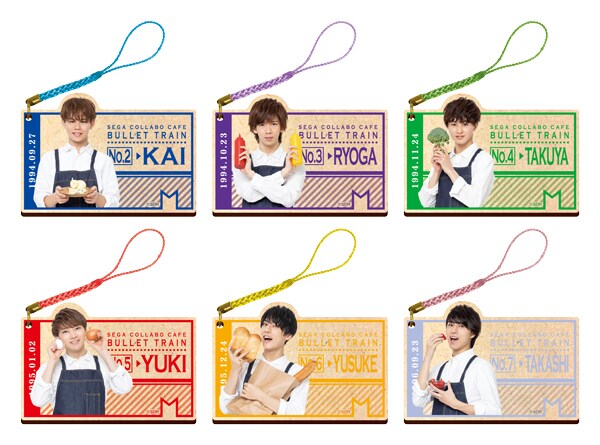 オリジナルグッズの「セガコラボカフェ 超特急 ヘッドマーク風缶バッジ