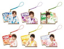 オリジナルグッズの「セガコラボカフェ 超特急 ウッドストラップ C」。