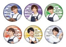 オリジナルグッズの「セガコラボカフェ 超特急 缶バッジ A」。