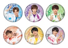 オリジナルグッズの「セガコラボカフェ 超特急 缶バッジ C」。