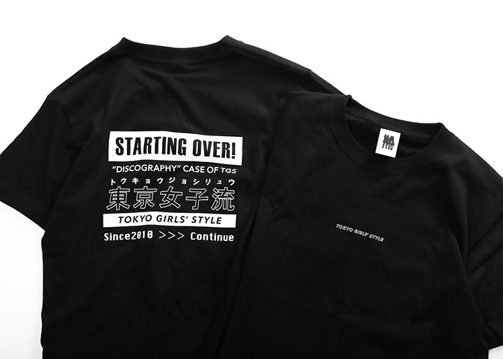 東京女子流×ナタリーストア Tシャツ（黒）