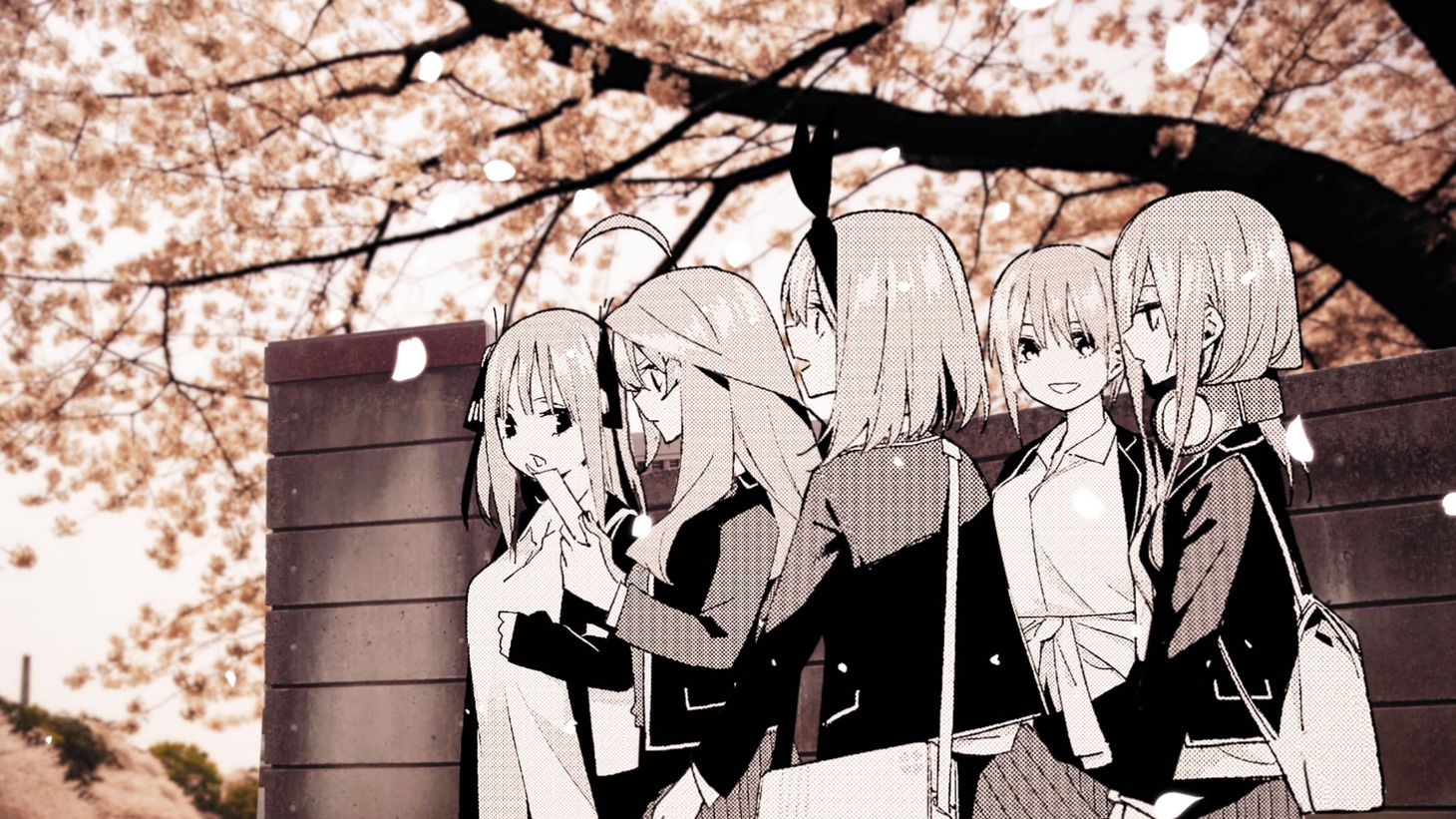 「拝啓、桜舞い散るこの日に」MVのワンシーン。(c)少年ジャンマガ学園製作委員会