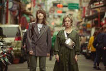 台湾でのyonige。（撮影：太田好治）