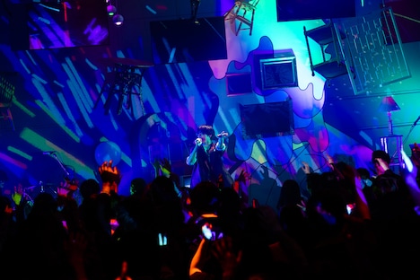 神山羊 プレミアムワンマンライブ「しあわせなおとなが眠るとき」の様子。（Photo by Ryuichi Taniura）