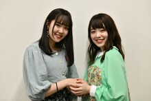 関口なほ（左）の緑を継承した塩見きら（右）。